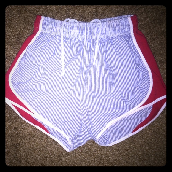 Shorties. Seer sucker workout shorts. So cute! - Picture 1 of 4