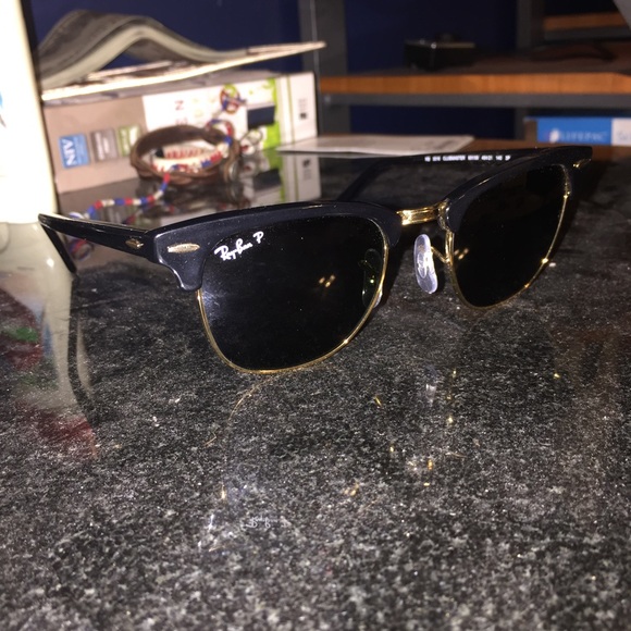 Polarized ray ban club masters