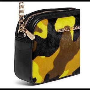 Michael Kors PETITE CAMOUFLAGE CALF HAIR CROSSBODY