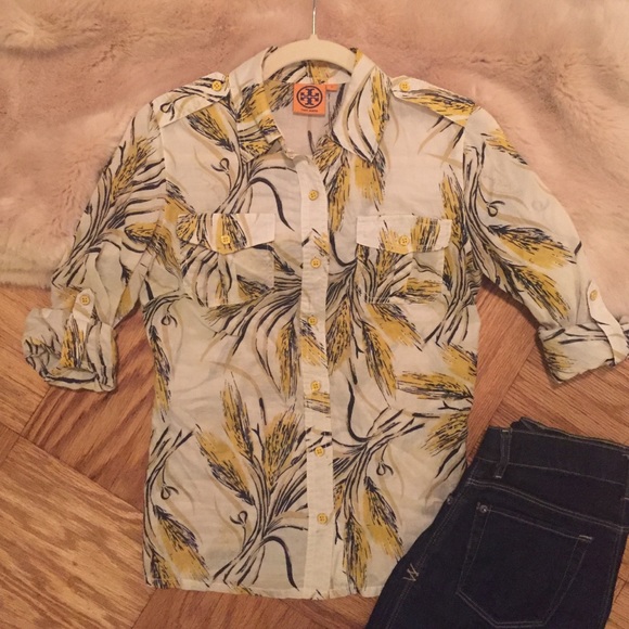 Tory Burch Linen Blouse