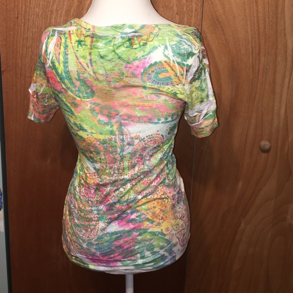 Short sleeve colorful t-shirt - Picture 2 of 2