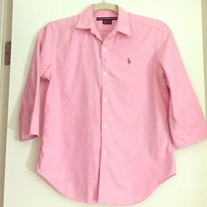 Ralph Lauren sport pink button down