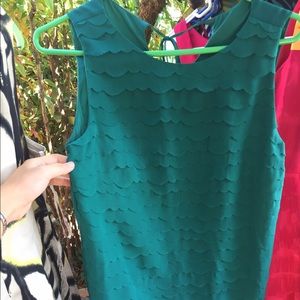 Teal green ruffled Studio M dress