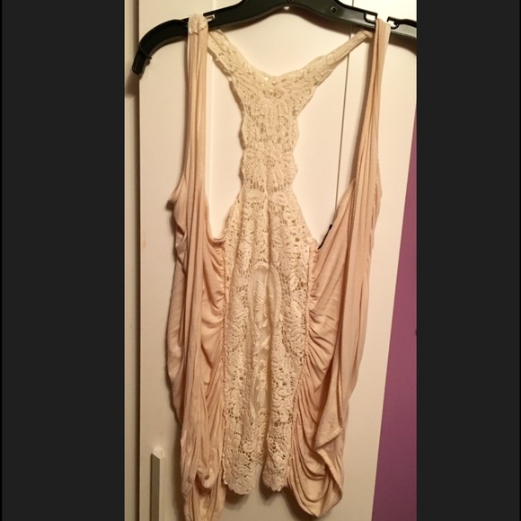 Cream vest with embroidery