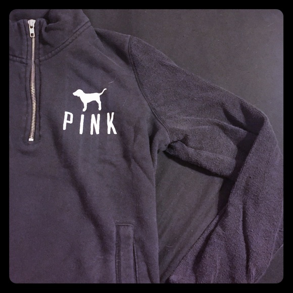 SOLD: Victoria's Secret PINK: Black Crewneck