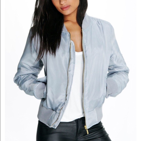 Grey/Baby Blue Bomber