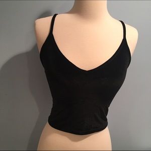NWOT BRANDY MELVILLE JOANNE VELVET TANK CROP TOP
