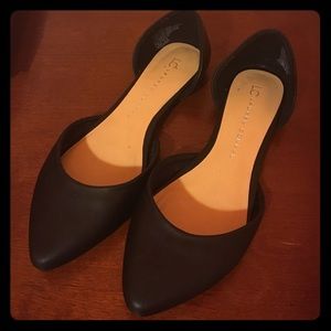 Lauren Conrad Black Pointed Toe Flats 👠Worn Once