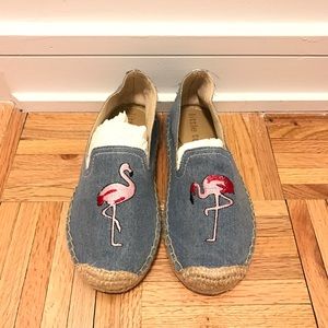 Super cute blue denim shoes espadrilles
