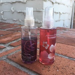 Bath and Body Works perfume mists