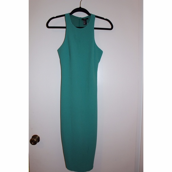 H&M green racerback dress- size 4