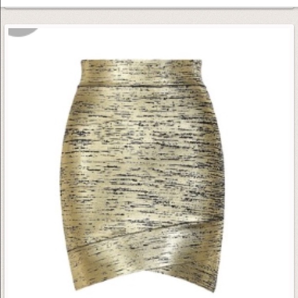 Bcbg bodycon mini skirt rose gold