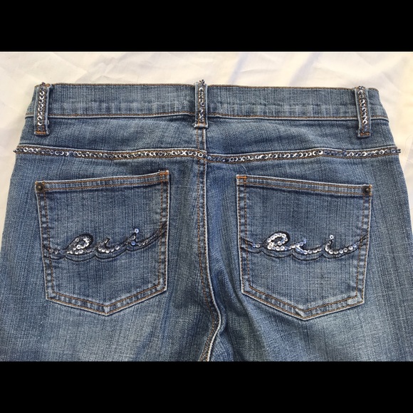 Embroidery Accented Boot Cut 'ICE' Jeans, Size 4 - Picture 3 of 4
