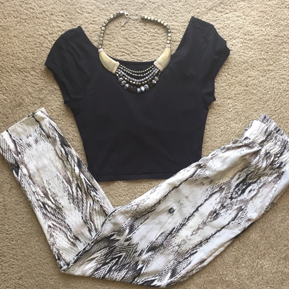 Snake Print Pants