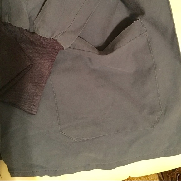 Navy Blue Snap Scrub Jacket - Picture 3 of 4