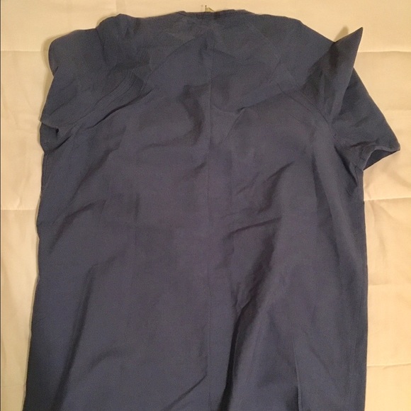 Navy Blue Snap Scrub Jacket - Picture 4 of 4