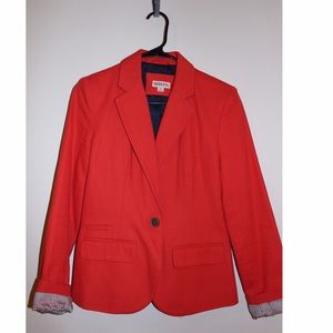 Coral Merona Blazer, Striped Lining, Size Small