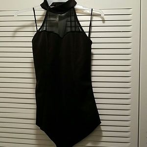 black onesie top