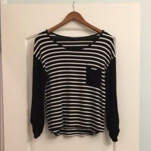 Black and white striped shirt