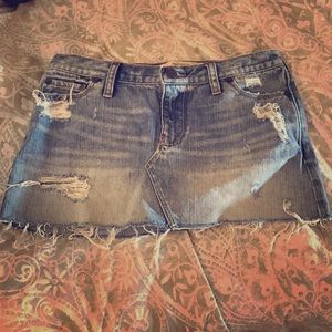 Denim mini skirt🌻