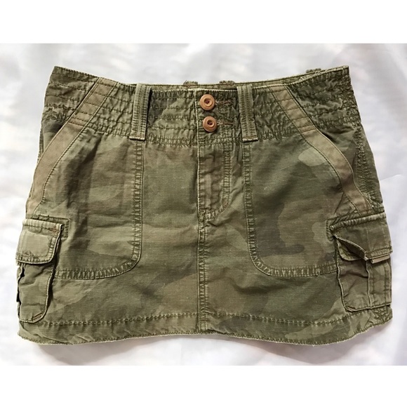 Army print skirt