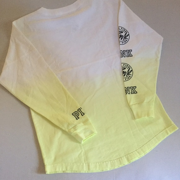 Pink 3 shades of yellow sweatshirt