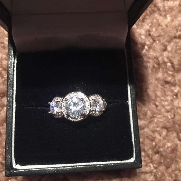 Tri-Stone Diamond Ring