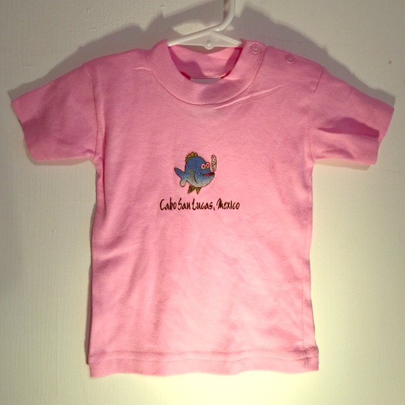 NEW Caribbean Side Baby Pink 12 MO Baby Tee