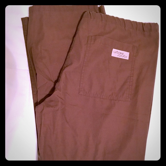 Urbane Scrubs Brown Scrub Pants