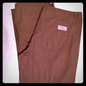Urbane Scrubs Brown Scrub Pants