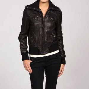 Michael Kors leather bomber jacket 😎😎