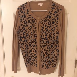 NWOT Leopard print cardigan