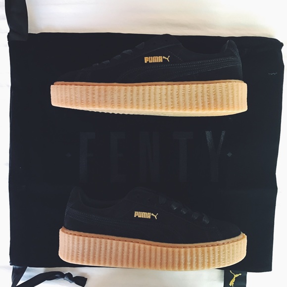 Fenty x Puma by Rihanna Black Suede Creepers - Picture 2 of 3