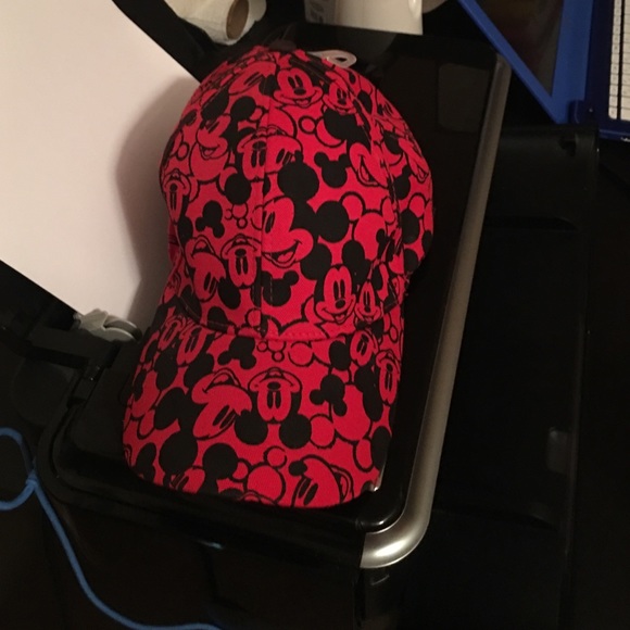 Mickey Red and Black Baseball cap