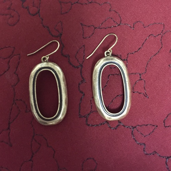 Antique gold earrings by Ralph Lauren.