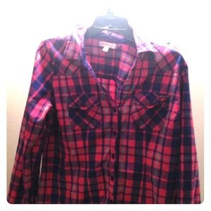 Love Fire Plaid Shirt