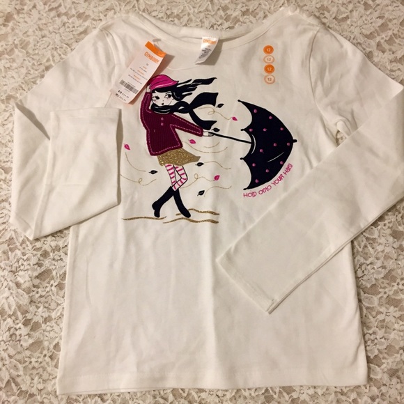 ☔️GYMBOREE FALL T SHIRT - SZ 12 - NWT☔️