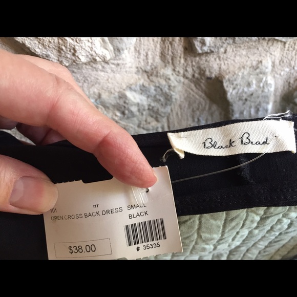 Cross Back “Black Brad” black dress NWT - Picture 2 of 4