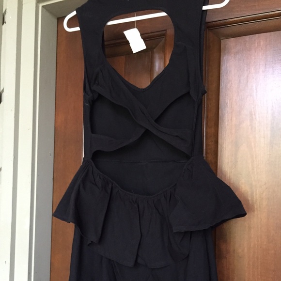 Cross Back “Black Brad” black dress NWT - Picture 3 of 4