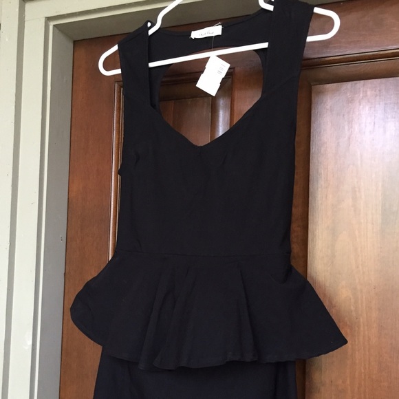 Cross Back “Black Brad” black dress NWT - Picture 4 of 4