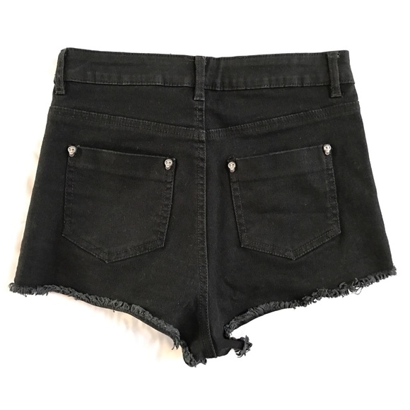 H&M Skull Studded Shorts - Picture 2 of 3