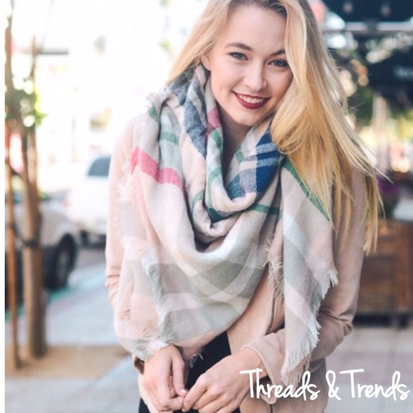 Threads & Trends Accessories - Baby Pick Tartan Plaid Blanket Scarf