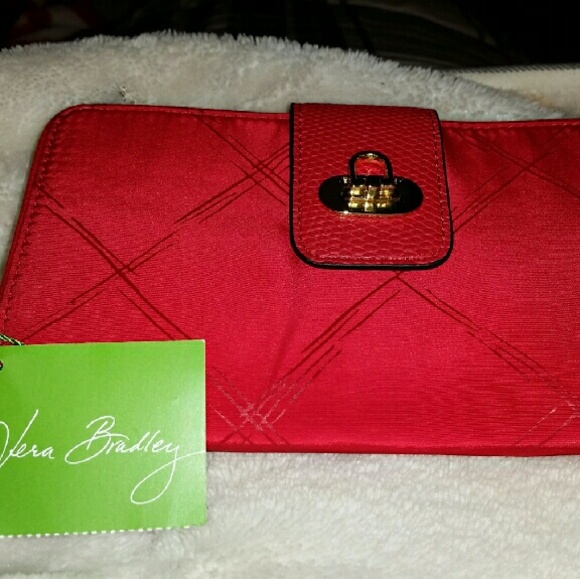 Vera bradley NWT wallet in Tango red