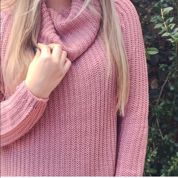 LAST Dusty Rose Cozy Sweater - Picture 2 of 6