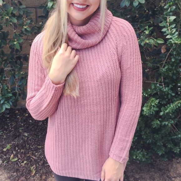 LAST Dusty Rose Cozy Sweater - Picture 4 of 6