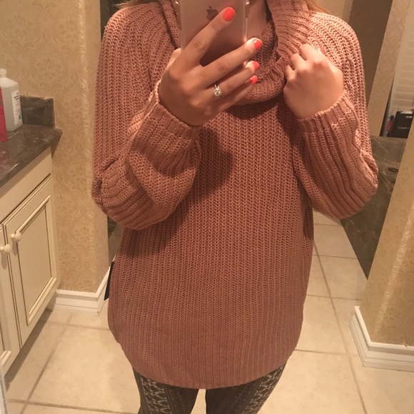 LAST Dusty Rose Cozy Sweater - Picture 5 of 6