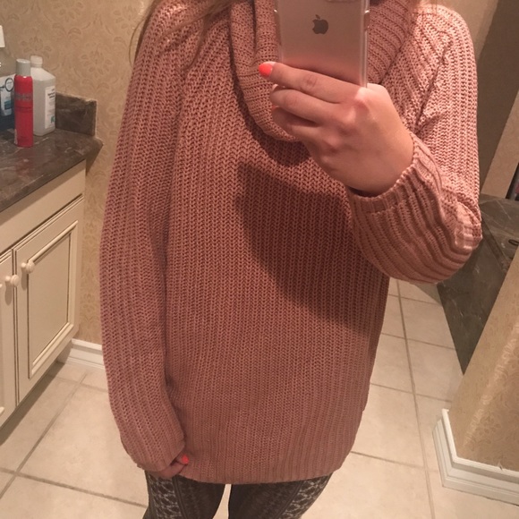 LAST Dusty Rose Cozy Sweater - Picture 6 of 6