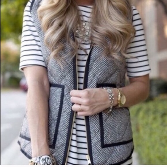 |Last One 🌟| Herringbone Pattered Vest - Picture 4 of 4