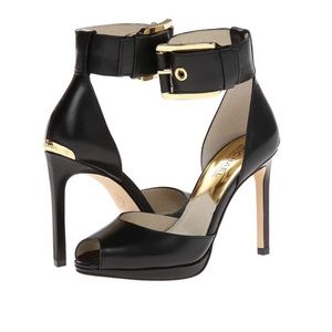 Michael Kors Calder Ankle Strap heel Size 7