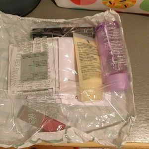 Clinique makeup bag.